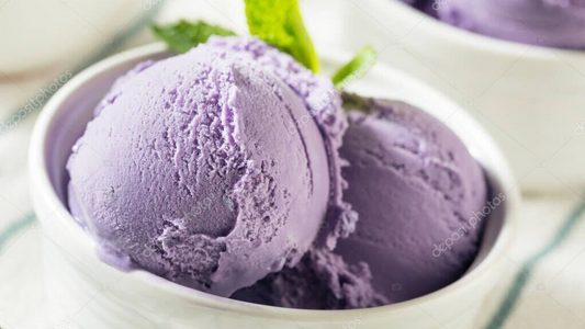 Infused Homemade Ube Ice Cream