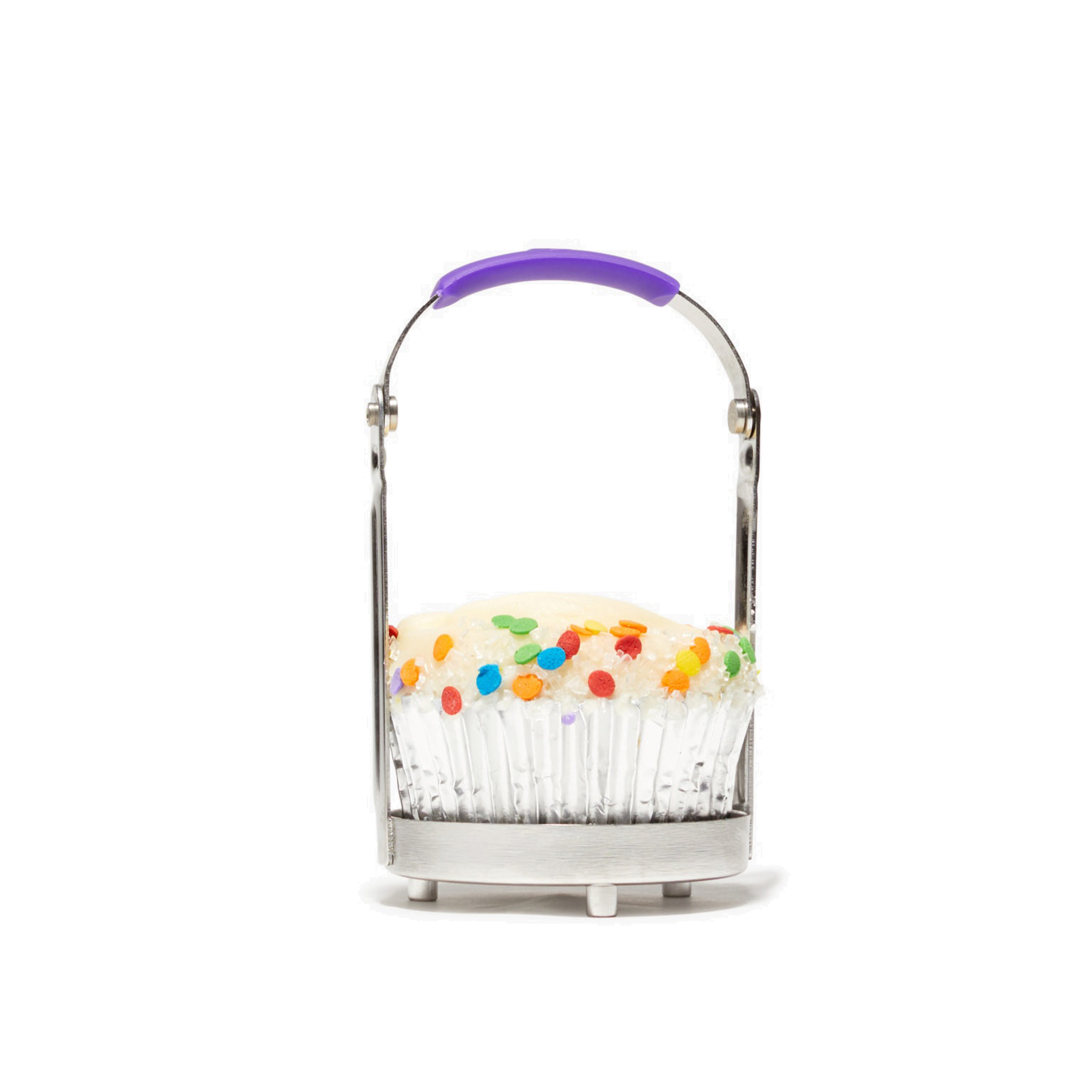 Ardent Nova Single Lifter front view with a cupcake in it with white background